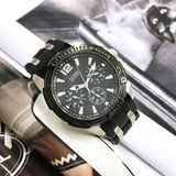 Buy Shop Guess Oasis Black Dial Black Rubber Strap Watch for Men - W0366G1 USA Online