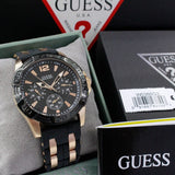 Buy Shop Guess Oasis Black Dial Two Tone Steel Strap Watch for Men - W0366G3 USA Online