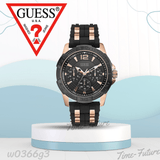 Buy Shop Guess Oasis Black Dial Two Tone Steel Strap Watch for Men - W0366G3 USA Online