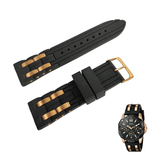 Buy Shop Guess Oasis Black Dial Two Tone Steel Strap Watch for Men - W0366G3 USA Online