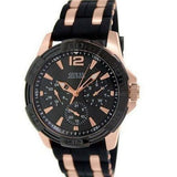 Buy Shop Guess Oasis Black Dial Two Tone Steel Strap Watch for Men - W0366G3 USA Online