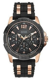 Buy Shop Guess Oasis Black Dial Two Tone Steel Strap Watch for Men - W0366G3 USA Online