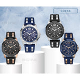 Buy Shop Guess Oasis Blue Dial Two Tone Steel Strap Watch for Men - W0366G6 USA Online