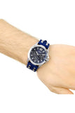 Buy Shop Guess Oasis Multifunction Blue Dial Two Tone Steel Strap Watch for Men- W0366G2 USA Online