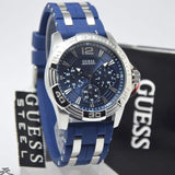 Buy Shop Guess Oasis Multifunction Blue Dial Two Tone Steel Strap Watch for Men- W0366G2 USA Online