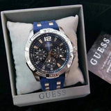 Buy Shop Guess Oasis Multifunction Blue Dial Two Tone Steel Strap Watch for Men- W0366G2 USA Online