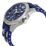 Buy Shop Guess Oasis Multifunction Blue Dial Two Tone Steel Strap Watch for Men- W0366G2 USA Online