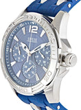 Buy Shop Guess Oasis Multifunction Blue Dial Two Tone Steel Strap Watch for Men- W0366G2 USA Online