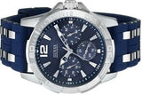 Buy Shop Guess Oasis Multifunction Blue Dial Two Tone Steel Strap Watch for Men- W0366G2 USA Online