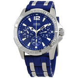 Buy Shop Guess Oasis Multifunction Blue Dial Two Tone Steel Strap Watch for Men- W0366G2 USA Online