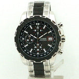 Buy Shop Guess Octane Chronograph Black Dial Two Tone Steel Strap Watch for Men - W1046G1 USA Online