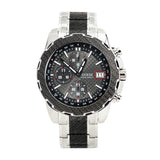Buy Shop Guess Octane Chronograph Black Dial Two Tone Steel Strap Watch for Men - W1046G1 USA Online