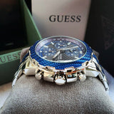 Buy Shop Guess Octane Chronograph Blue Dial Two Tone Steel Strap Watch for Men - W1046G2 USA Online