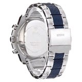 Buy Shop Guess Octane Chronograph Blue Dial Two Tone Steel Strap Watch for Men - W1046G2 USA Online