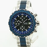 Buy Shop Guess Octane Chronograph Blue Dial Two Tone Steel Strap Watch for Men - W1046G2 USA Online