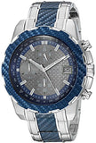 Buy Shop Guess Octane Chronograph Blue Dial Two Tone Steel Strap Watch for Men - W1046G2 USA Online