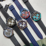 Buy Shop Guess Odyssey Analog Blue Dial Blue Rubber Strap Watch For Men - W1108G1 USA Online