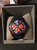 Buy Shop Guess Odyssey Analog Blue Dial Blue Rubber Strap Watch For Men - W1108G1 USA Online