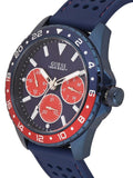 Buy Shop Guess Odyssey Analog Blue Dial Blue Rubber Strap Watch For Men - W1108G1 USA Online