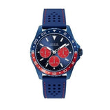 Buy Shop Guess Odyssey Analog Blue Dial Blue Rubber Strap Watch For Men - W1108G1 USA Online