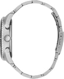 Buy Shop Guess Odyssey Black Dial Silver Steel Strap Watch For Men - W1107G1 USA Online