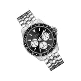 Buy Shop Guess Odyssey Black Dial Silver Steel Strap Watch For Men - W1107G1 USA Online