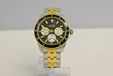 Buy Shop Guess Odyssey Black Dial Two Tone Steel Strap Watch For Men - W1107G6 USA Online