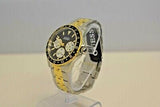 Buy Shop Guess Odyssey Black Dial Two Tone Steel Strap Watch For Men - W1107G6 USA Online