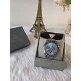 Buy Shop Guess Odyssey Blue Dial Grey Rubber Strap Watch For Men - W1108G6 USA Online