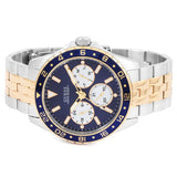 Buy Shop Guess Odyssey Blue Dial Two Tone Steel Strap Watch For Men - W1107G3 USA Online