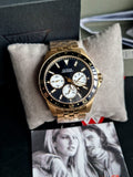Buy Shop Guess Odyssey Multifunction Black Dial Gold Steel Strap Watch For Men - W1107G4 USA Online