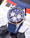 Buy Shop Guess Odyssey Multifunction Blue Dial Blue Rubber Strap Watch For Men - W1108G4 USA Online