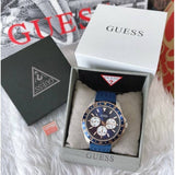 Buy Shop Guess Odyssey Multifunction Blue Dial Blue Rubber Strap Watch For Men - W1108G4 USA Online