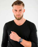 Buy Shop Guess Odyssey Multifunction Blue Dial Blue Rubber Strap Watch For Men - W1108G4 USA Online