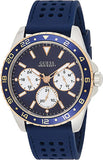 Buy Shop Guess Odyssey Multifunction Blue Dial Blue Rubber Strap Watch For Men - W1108G4 USA Online