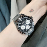 Buy Shop Guess Odyssey Quartz Black Dial Black Silicone Strap Watch For Men - W1108G3 USA Online