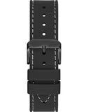 Buy Shop Guess Odyssey Quartz Black Dial Black Silicone Strap Watch For Men - W1108G3 USA Online