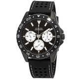 Buy Shop Guess Odyssey Quartz Black Dial Black Silicone Strap Watch For Men - W1108G3 USA Online