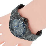 Buy Shop Guess Odyssey Quartz Blue Dial Gunmetal Steel Strap Watch For Men - W1107G5 USA Online