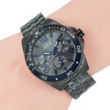 Buy Shop Guess Odyssey Quartz Blue Dial Gunmetal Steel Strap Watch For Men - W1107G5 USA Online