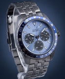 Buy Shop Guess Odyssey Quartz Blue Dial Gunmetal Steel Strap Watch For Men - W1107G5 USA Online