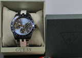 Buy Shop Guess Odyssey Quartz Blue Dial Gunmetal Steel Strap Watch For Men - W1107G5 USA Online