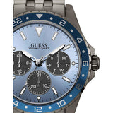Buy Shop Guess Odyssey Quartz Blue Dial Gunmetal Steel Strap Watch For Men - W1107G5 USA Online