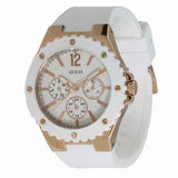 Buy Shop Guess Overdrive Analog White Dial White Rubber Strap Watch for Women - W10614L2 USA Online