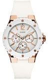 Buy Shop Guess Overdrive Analog White Dial White Rubber Strap Watch for Women - W10614L2 USA Online