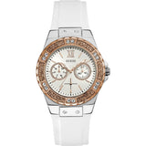 Buy Shop Guess Overdrive Analog White Dial White Rubber Strap Watch for Women - W10614L2 USA Online