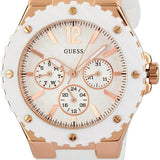 Buy Shop Guess Overdrive Analog White Dial White Rubber Strap Watch for Women - W10614L2 USA Online