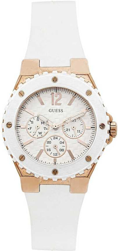 Buy Shop Guess Overdrive Analog White Dial White Rubber Strap Watch for Women - W10614L2 USA Online