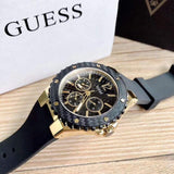 Buy Shop Guess Overdrive Black Dial Black Rubber Strap Watch for Women - W0149L4 USA Online