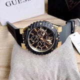 Buy Shop Guess Overdrive Black Dial Black Rubber Strap Watch for Women - W0149L4 USA Online
